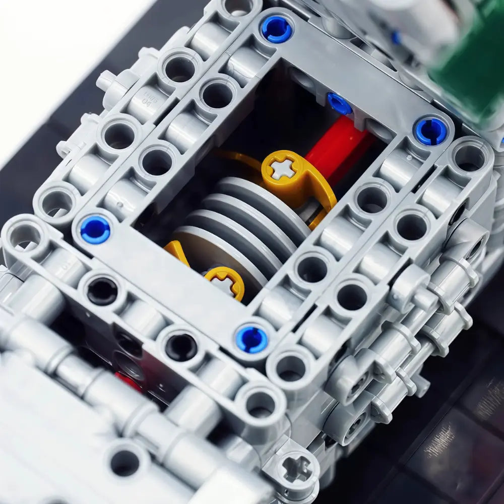 Italian V12 NA Hypercar Engine – brick-built display model made from building blocks