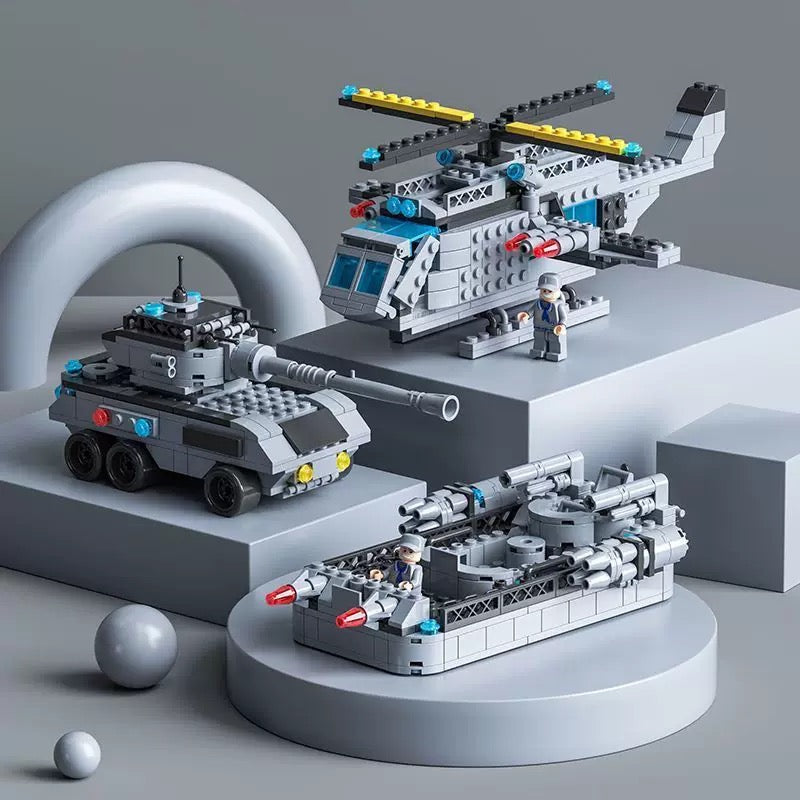 USS Ticonderoga – brick-built display model made from building blocks