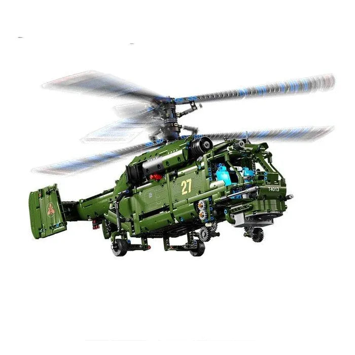 Ka-27 Helicopter – brick-built display model made from building blocks