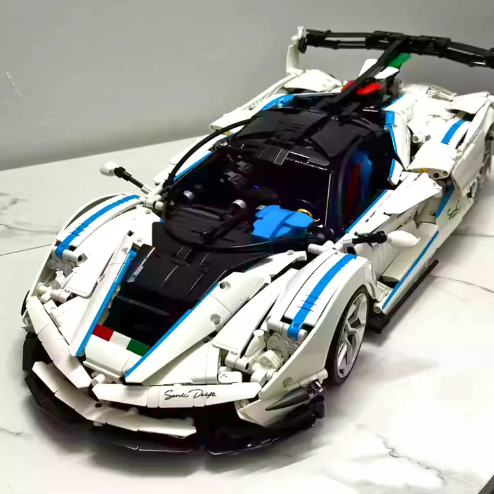 Maranello Legend V12 – brick-built display model made from building blocks