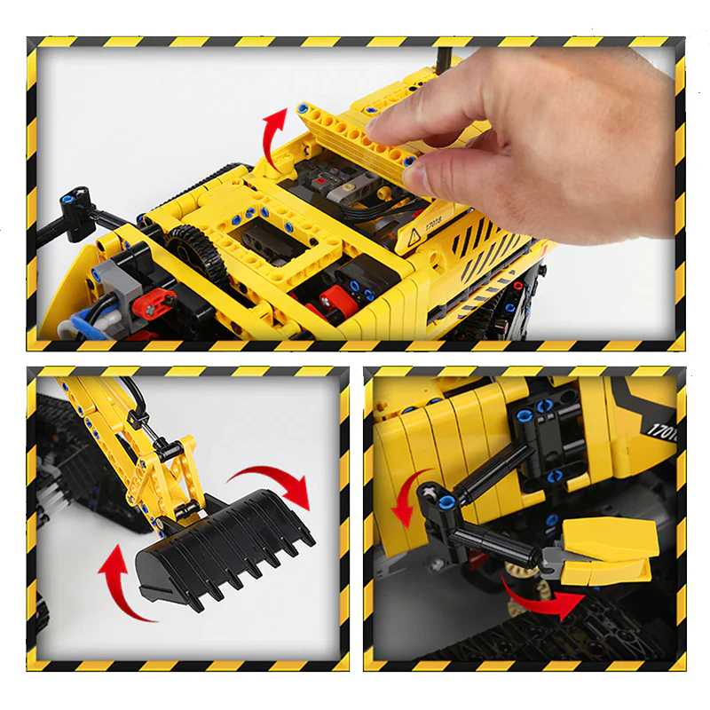 RC Morphing Excavator - Building Set | Power Brickz