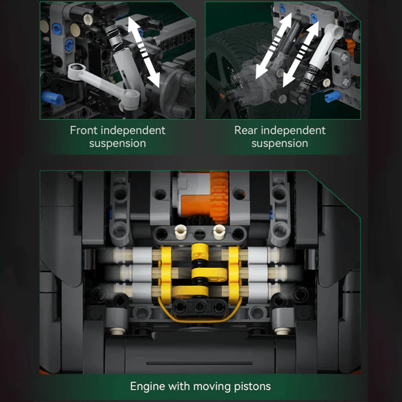 RUF GTCarrera - Building Blocks Set | Power Brickz