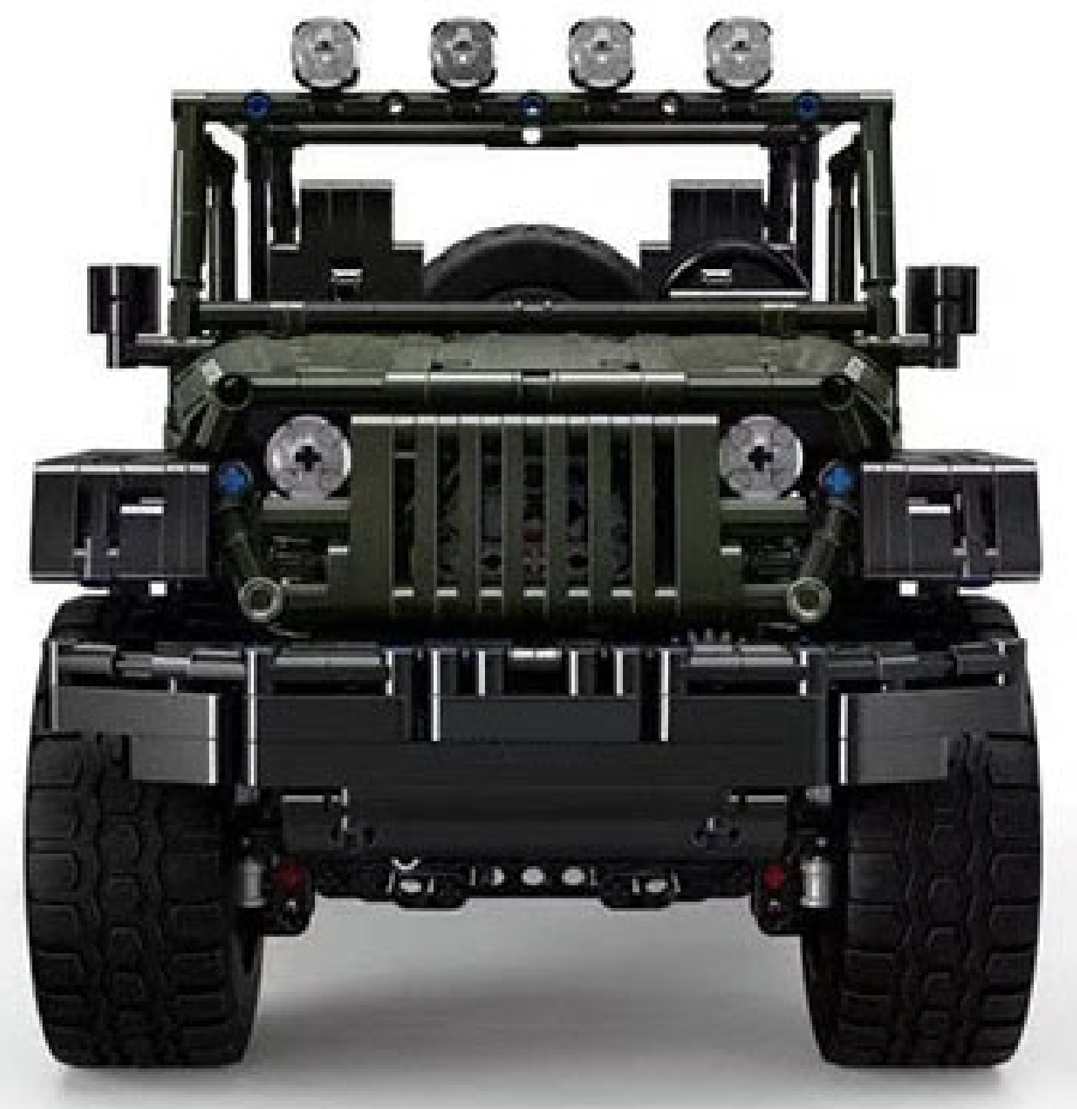 Jurassic 4x4 Wrangler Remote Control - Building Blocks Set | Power Brickz