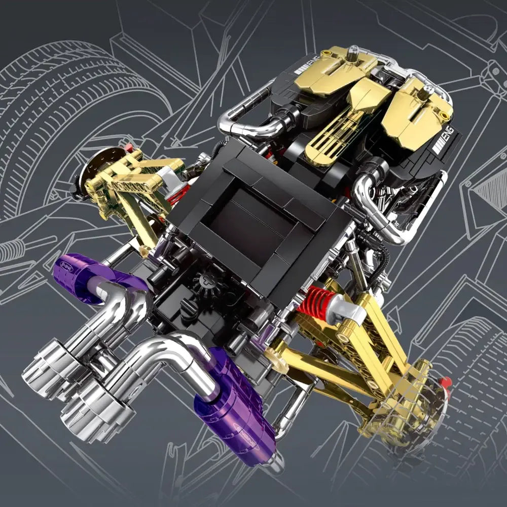 Twin-Turbo V12 Hypercar Powertrain - Building Blocks | Power Brickz