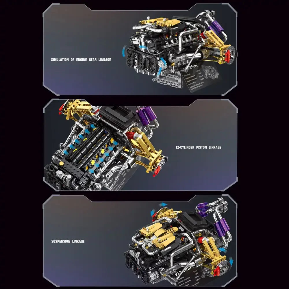 Twin-Turbo V12 Hypercar Powertrain - Building Blocks | Power Brickz