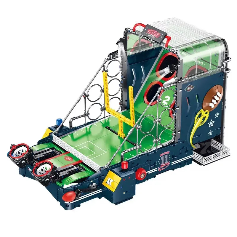 US Football Quaterback Game – brick-built display model made from building blocks