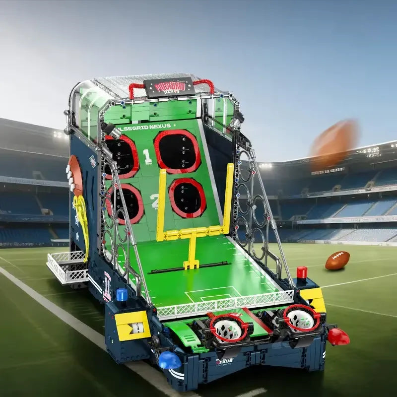 US Football Quaterback Game – brick-built display model made from building blocks