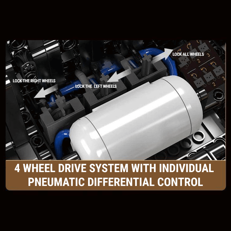 All-Terrain Wrangler Sahara 4x4 - Building Blocks Set | Power Brickz