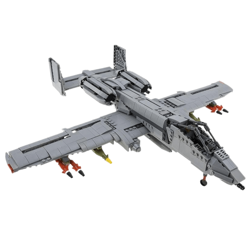 A-10 Ground Attack Aircraft - Building Set | Power Brickz