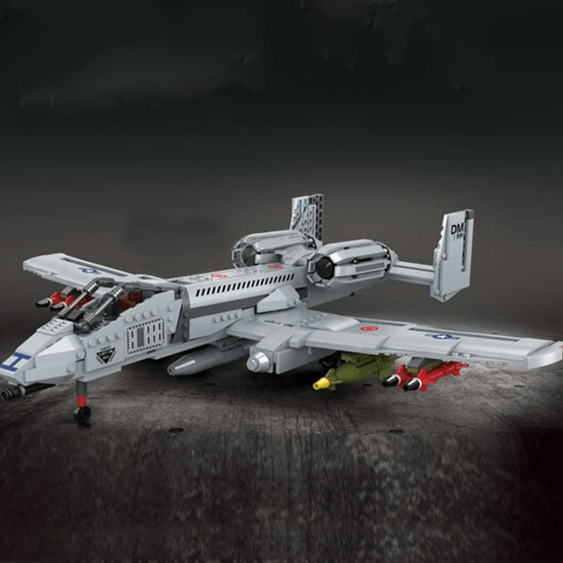 A-10 Ground Attack Aircraft - Building Set | Power Brickz