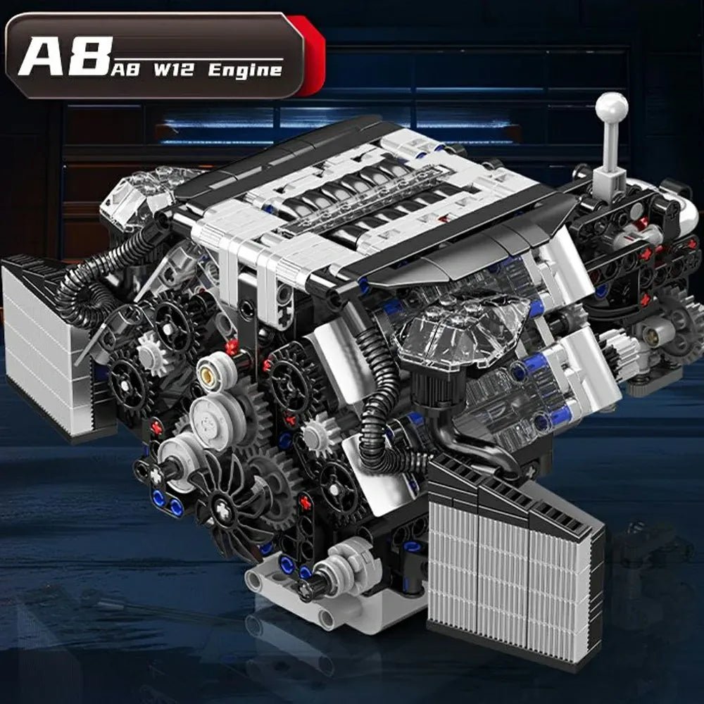 A8 W12 Motorized Engine | 871pcs - Power Brickz