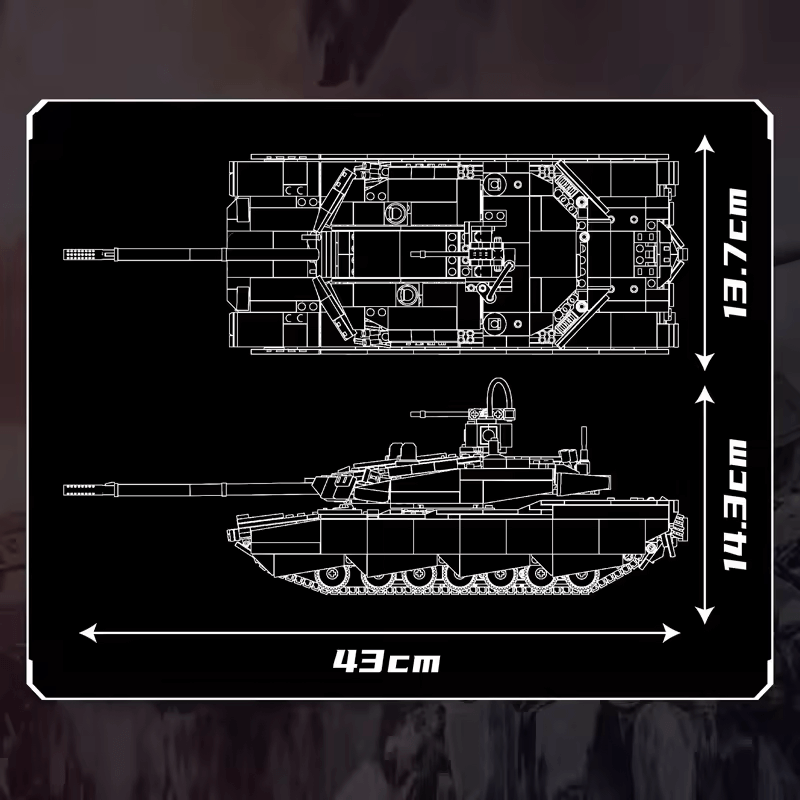 Abrams - X Tank RC | 1191pcs - Power Brickz