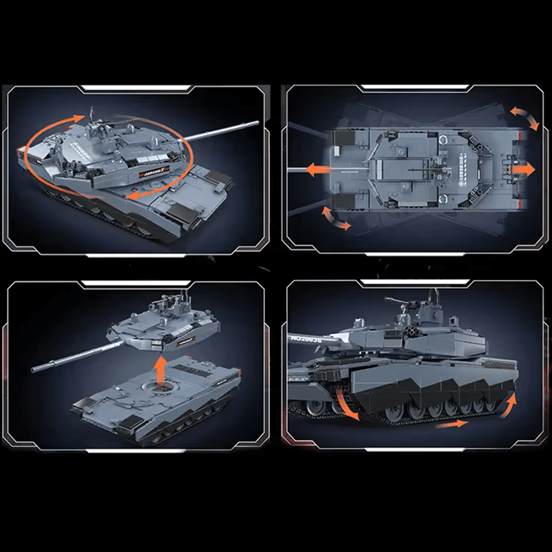 Abrams - X Tank RC | 1191pcs - Power Brickz
