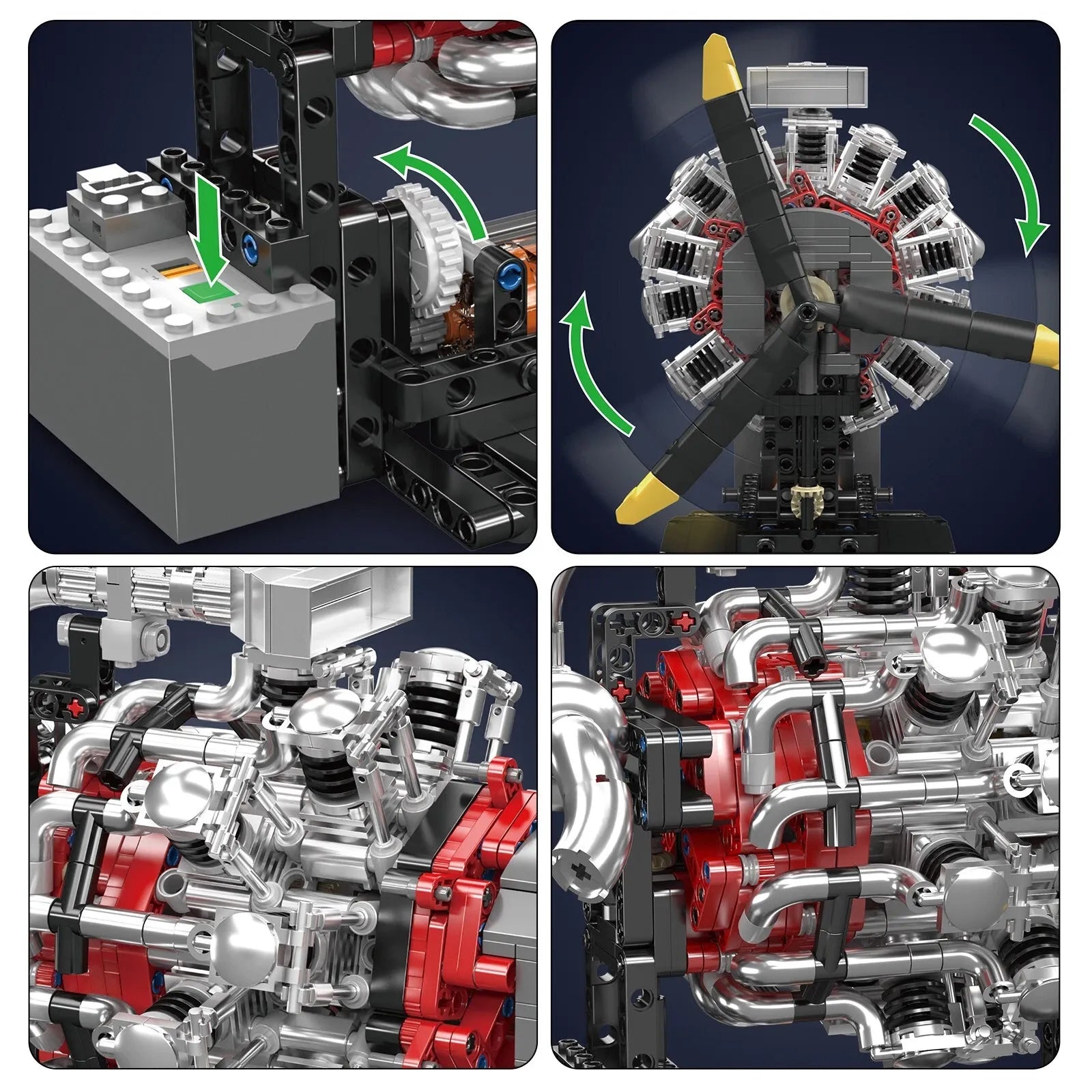 Aero Propulsion Engine Kit | 1147pcs - Power Brickz