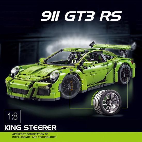 Aero-TunedGT3RS Track Coupe - Building Blocks Set | Power Brickz