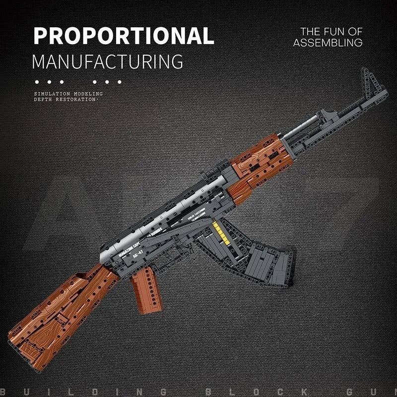 AK47 Assault Rifle V2 | 1366pcs - Power Brickz