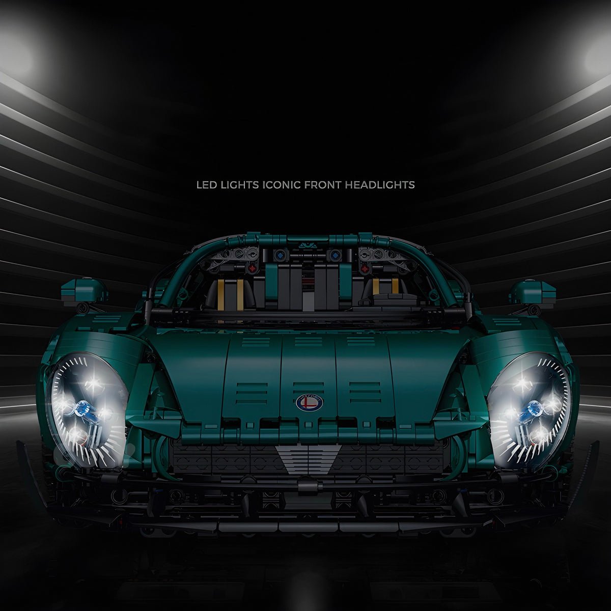 Retro V6Stradale Supercar - Building Blocks Set | Power Brickz