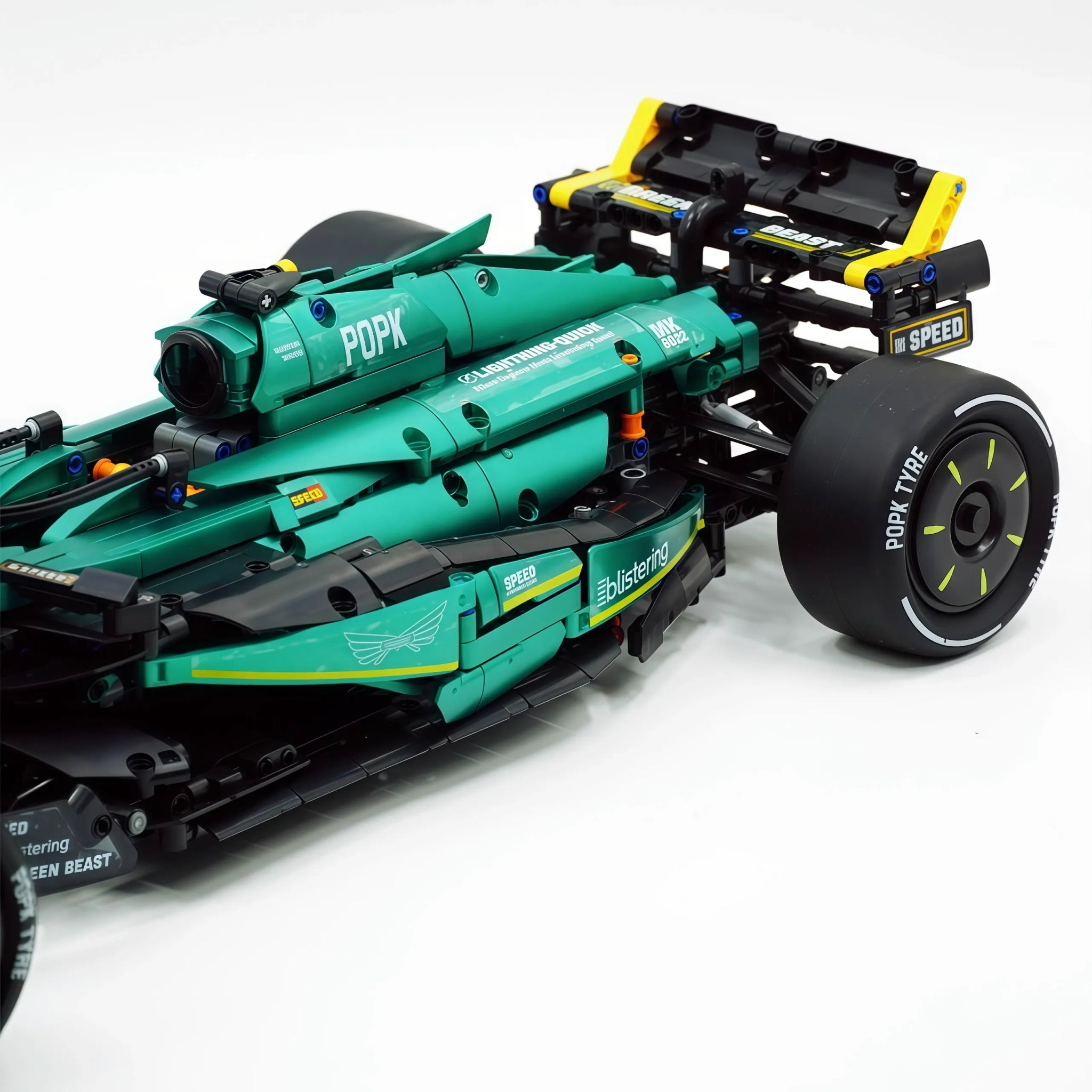 AMR 25 Formula 1 Car – brick-built display model made from building blocks