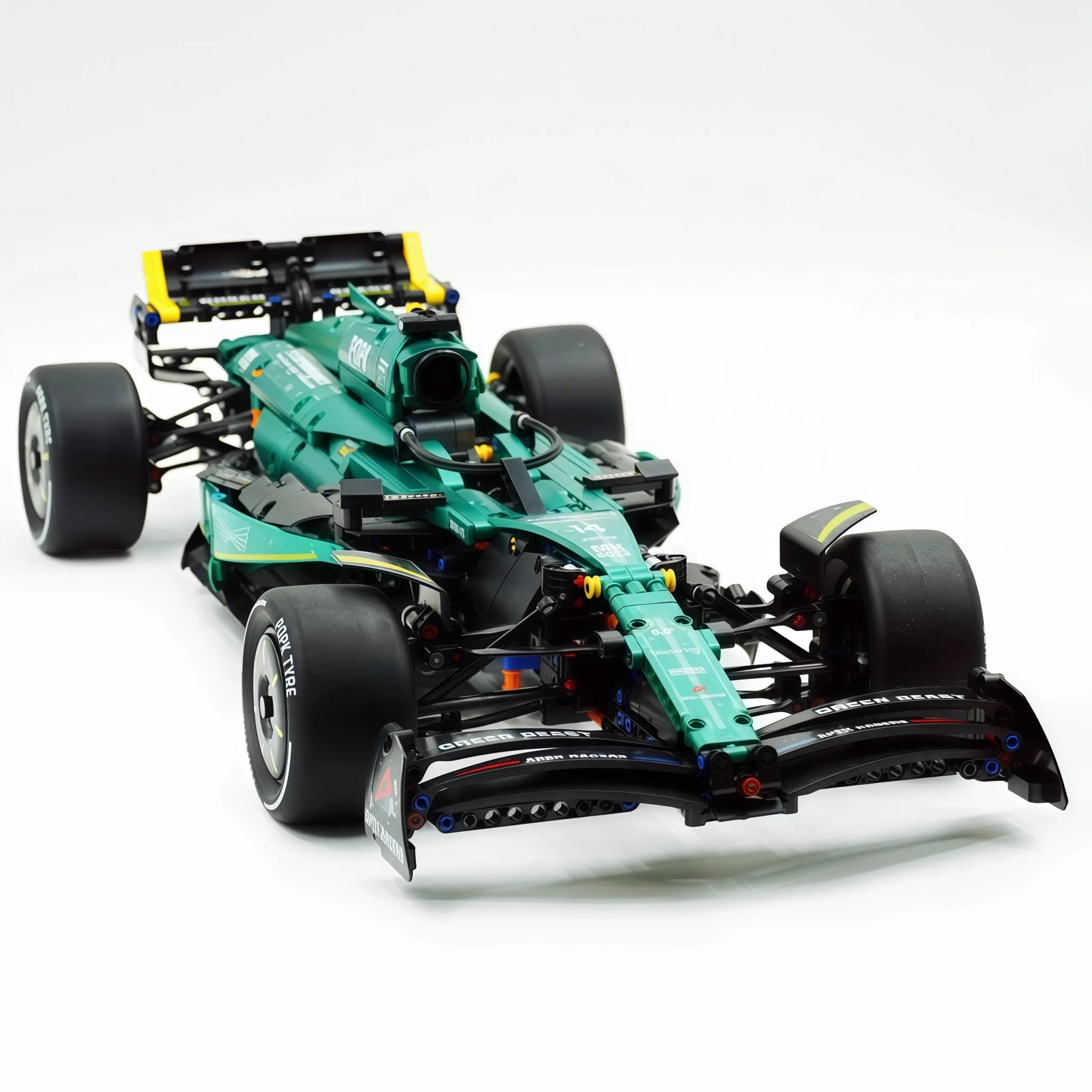 AMR 25 Formula 1 Car – brick-built display model made from building blocks