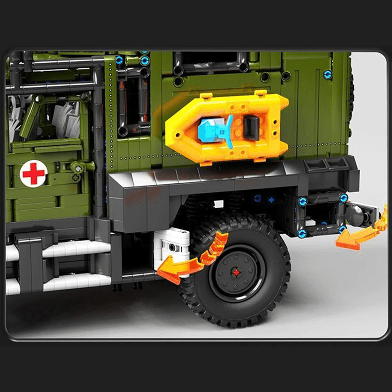 Armoured Military Ambulance - Building Set | Power Brickz