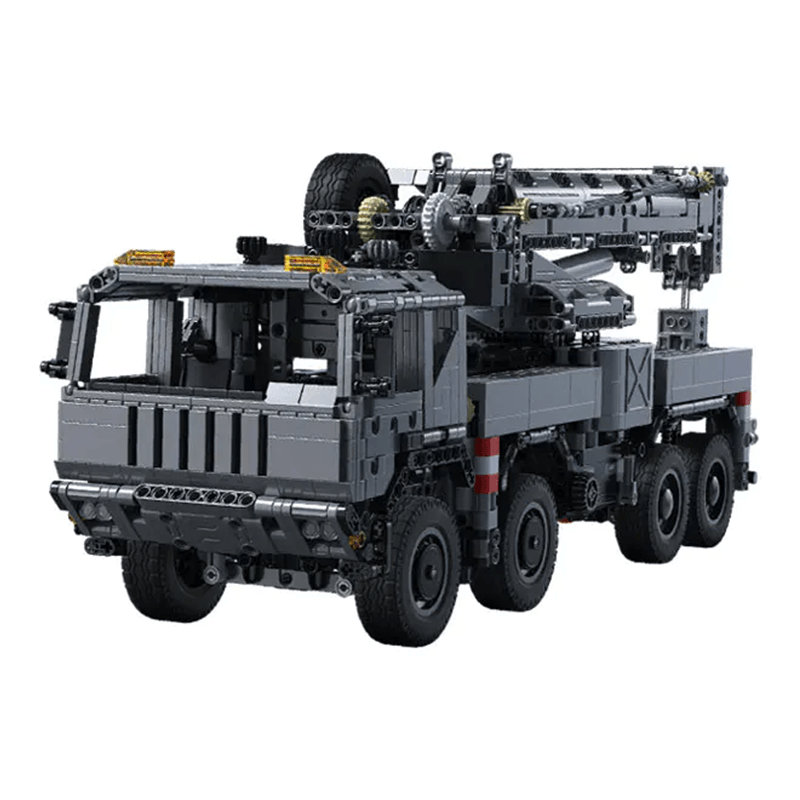 Armored Military Crane Truck - Building Blocks Set | Power Brickz