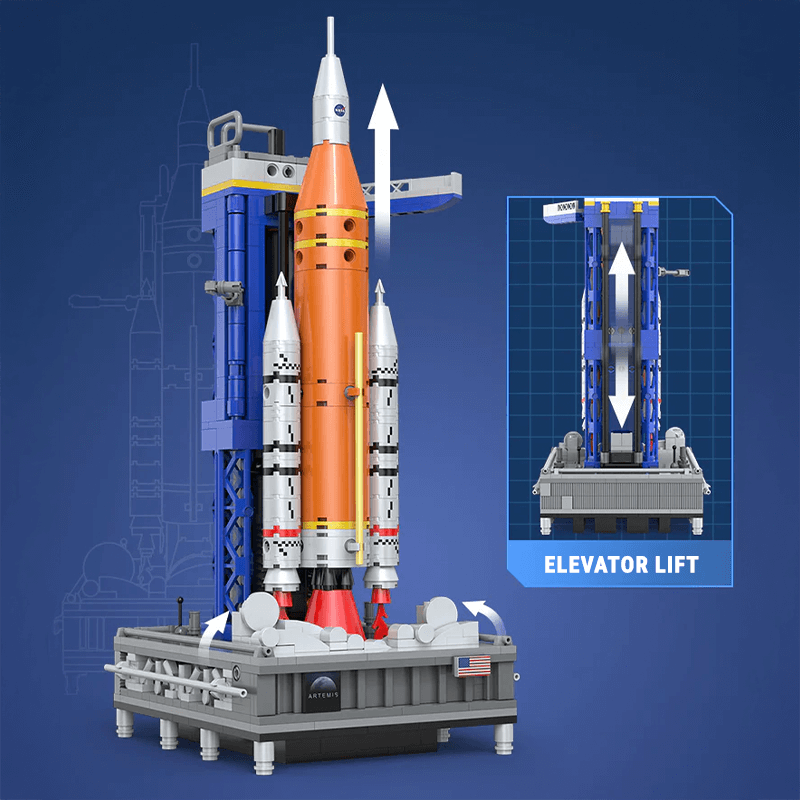 SLS Artemis Space Rocket - Building Blocks Set | Power Brickz