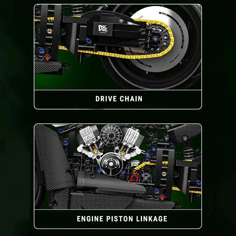 Carbon Concept Track Bike - Building Set | Power Brickz