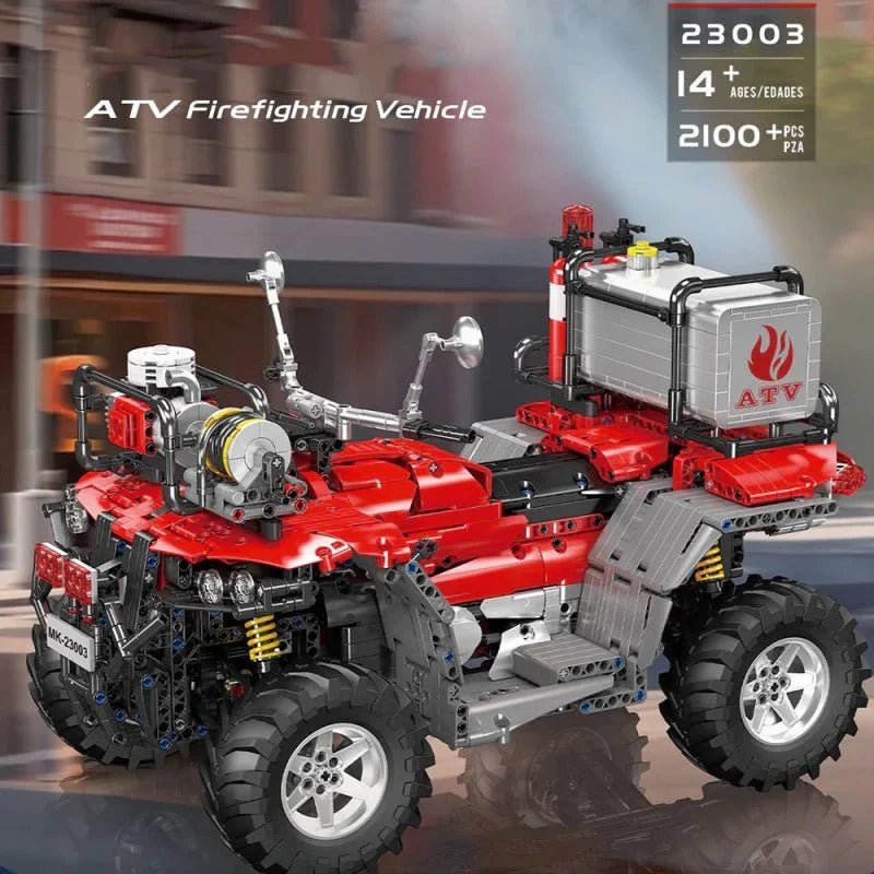 ATV Fire Rescue Unit | 2100pcs - Power Brickz