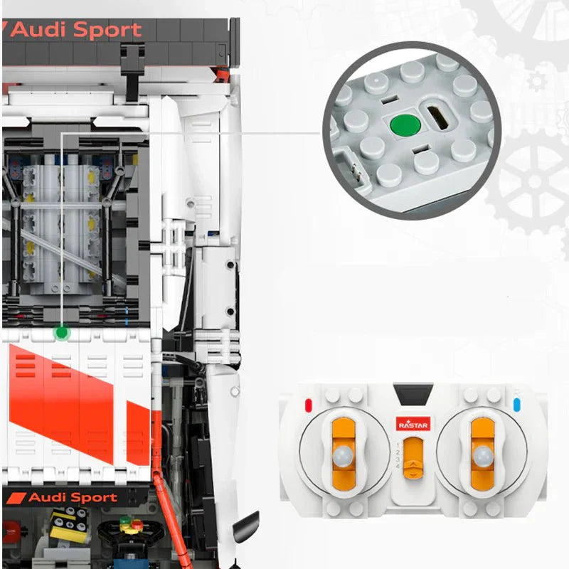Audi R8 LMS GT3 - Building Blocks Set | Power Brickz