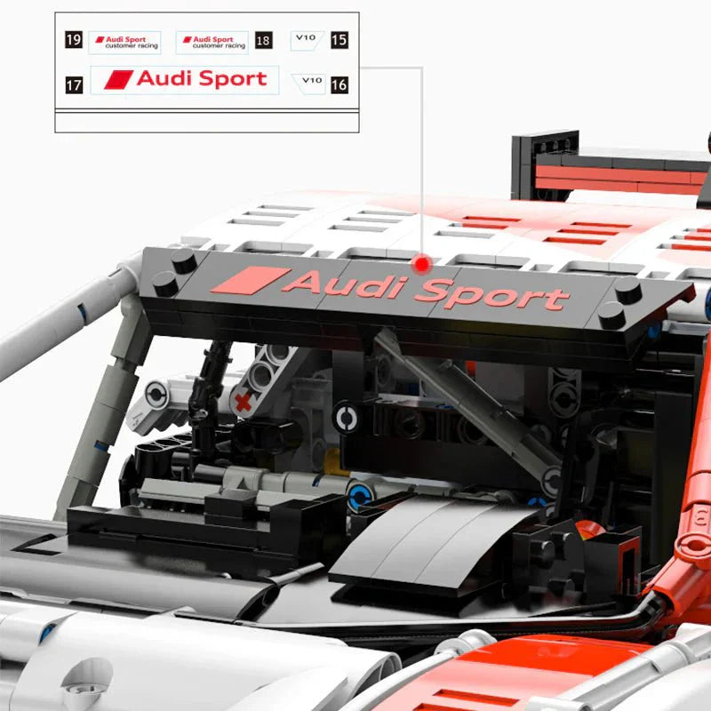 Audi R8 LMS GT3 - Building Blocks Set | Power Brickz