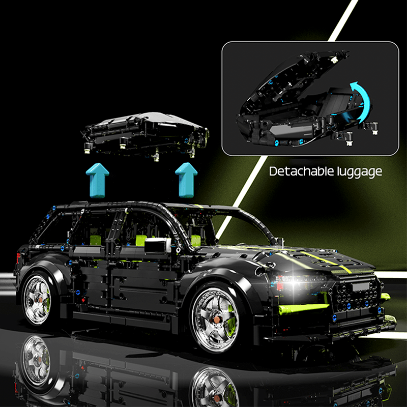 High-Performance RS6 Sport Wagon - Building Blocks Set | Power Brickz