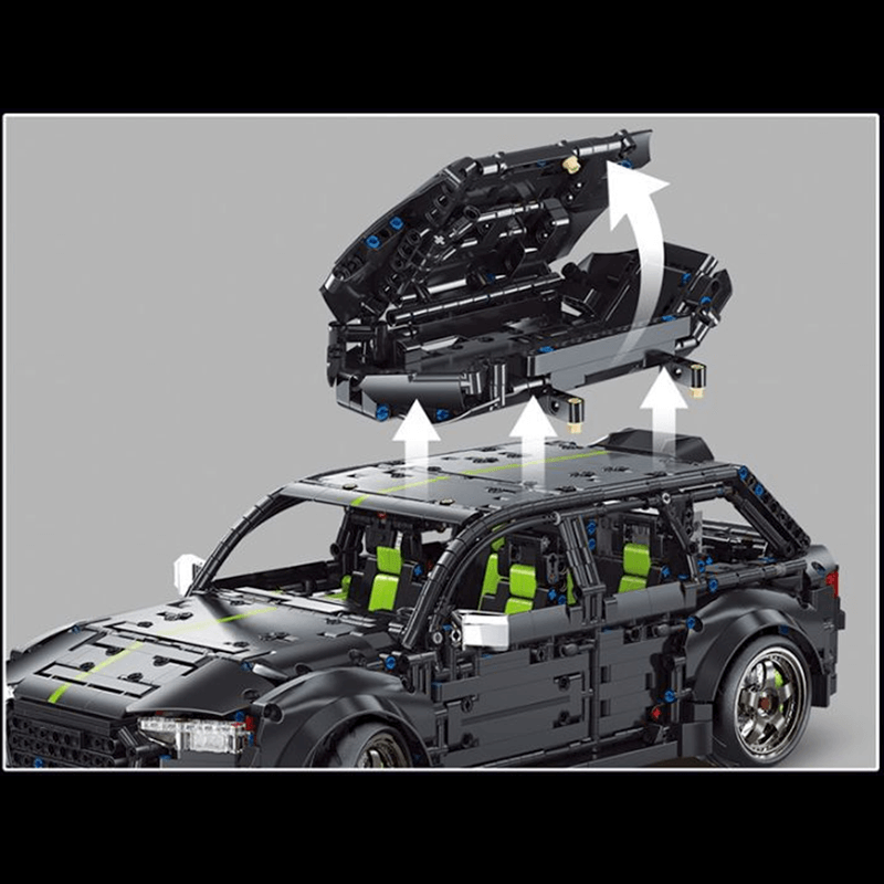 High-Performance RS6 Sport Wagon - Building Blocks Set | Power Brickz