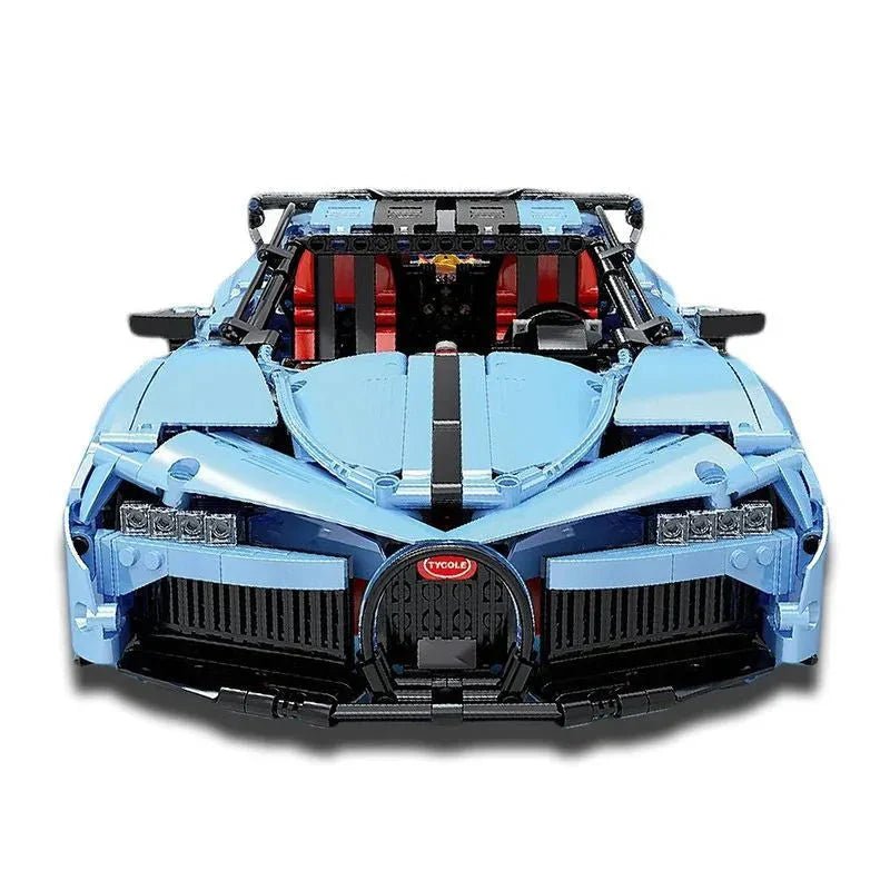 Blue Quad-Turbo WHyper GT - Building Blocks Set | Power Brickz