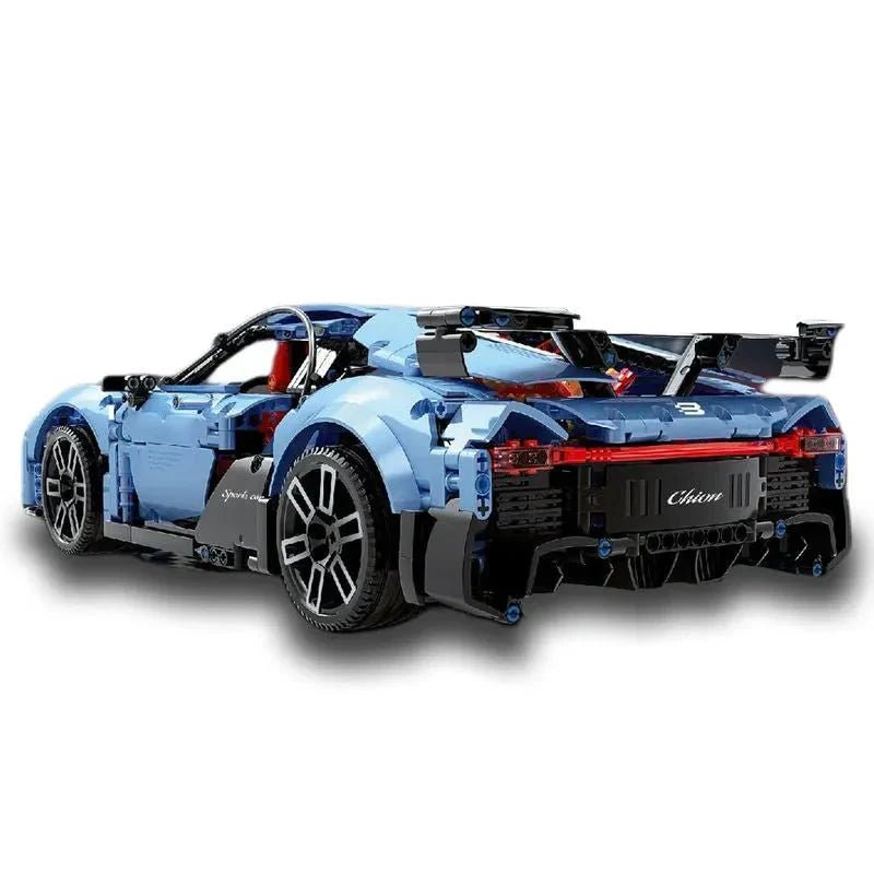 Blue Quad-Turbo WHyper GT - Building Blocks Set | Power Brickz