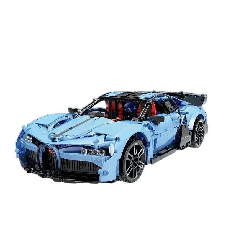Blue Quad-Turbo WHyper GT - Building Blocks Set | Power Brickz