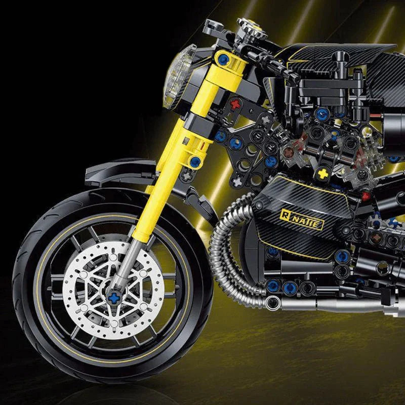 Retro Cafe Racer Concept - Building Set | Power Brickz