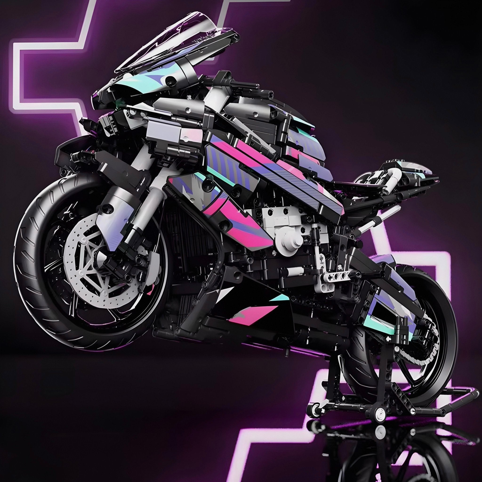 BMW S1000RR Cyberpunk - Building Set | Power Brickz