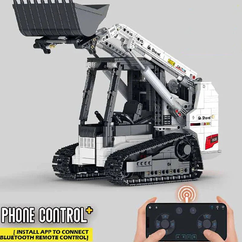 Compact Skid-Steer Loader - Building Set | Power Brickz