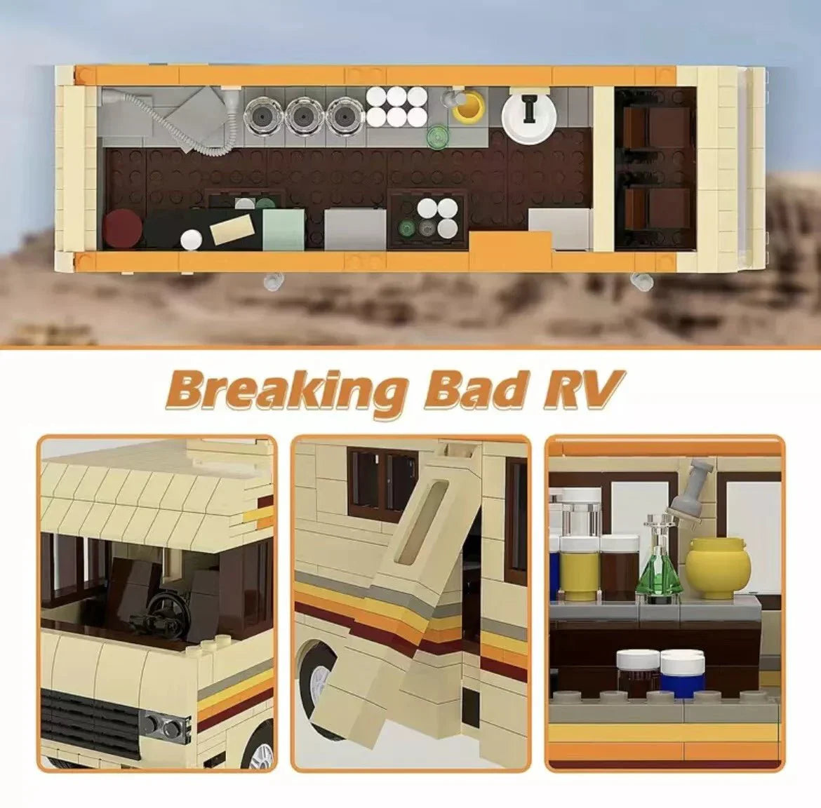 Desert Mobile Chemistry Lab - Building Set | Power Brickz