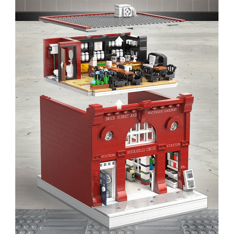 Brickadilly Circus London Station - Building Set | Power Brickz