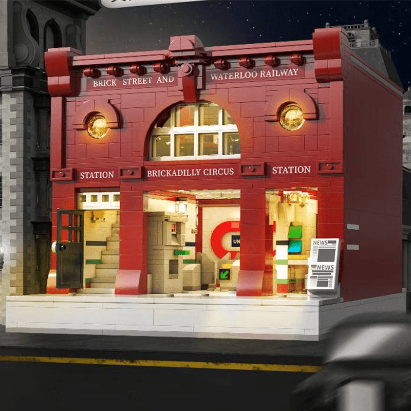 Brickadilly Circus London Station - Building Set | Power Brickz
