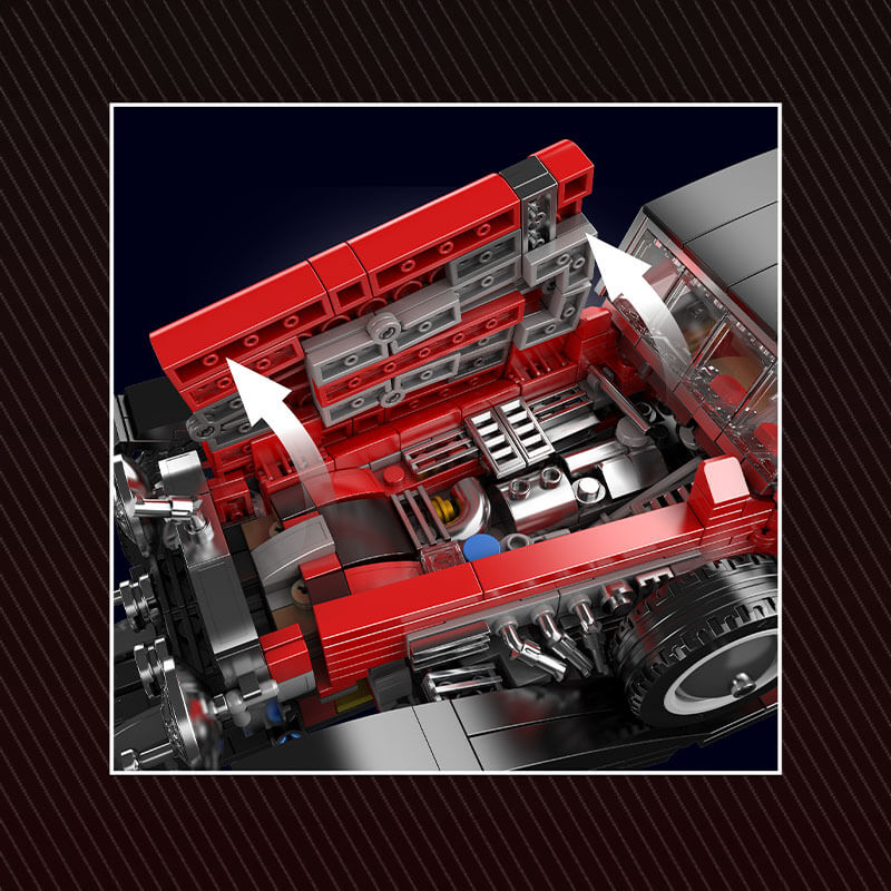 Classic British TLuxury Sedan - Building Blocks Set | Power Brickz