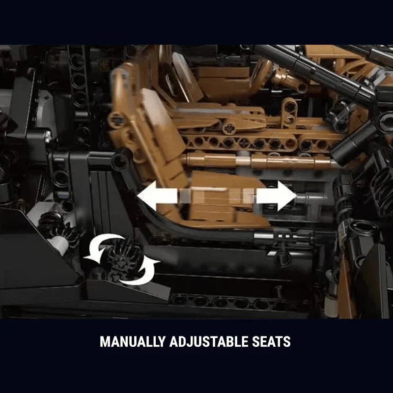 WVoiture Noire - Building Blocks Set | Power Brickz