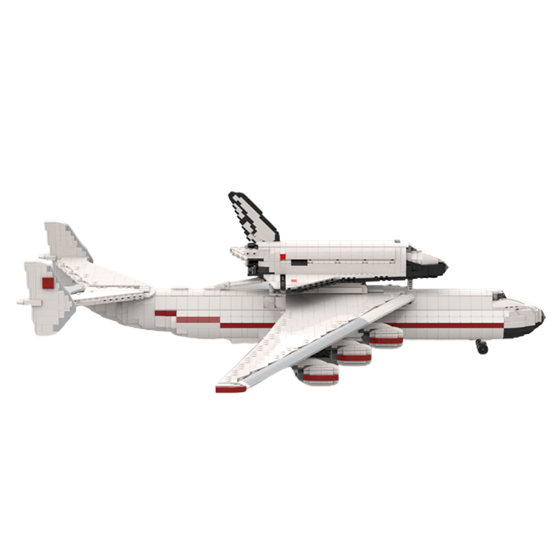 Buran with Antonov AN-225 Carrierplane - Building Set | Power Brickz