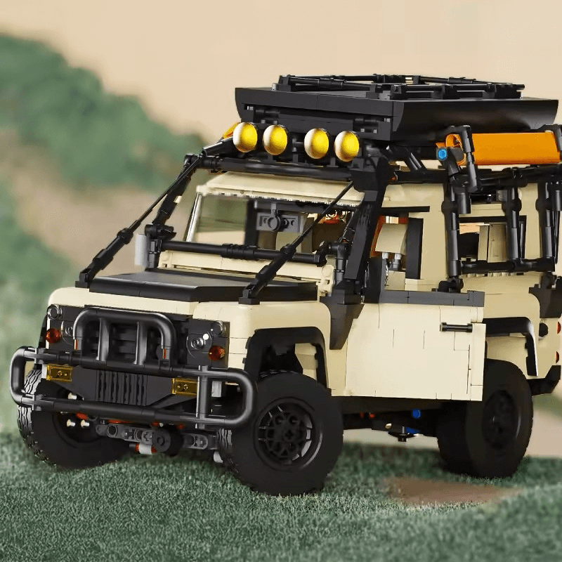 British All-Terrain Defender 4x4 - Building Blocks Set | Power Brickz