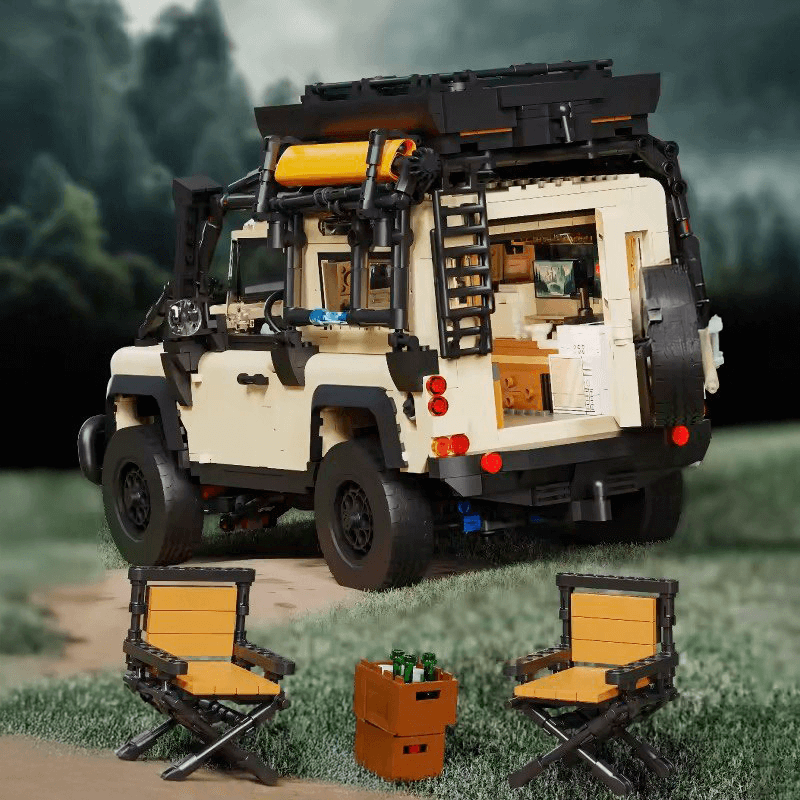 British All-Terrain Defender 4x4 - Building Blocks Set | Power Brickz