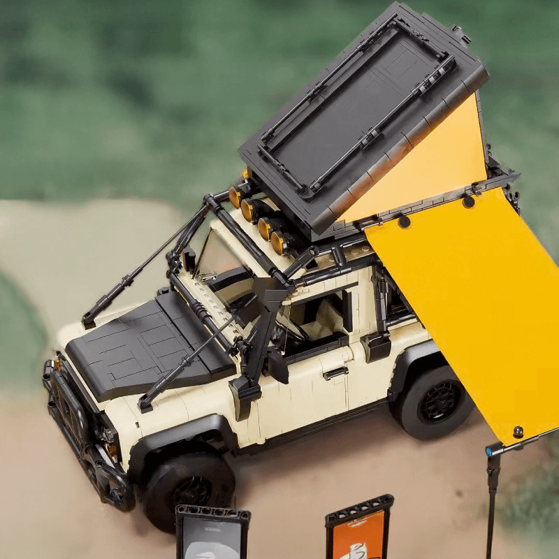 British All-Terrain Defender 4x4 - Building Blocks Set | Power Brickz