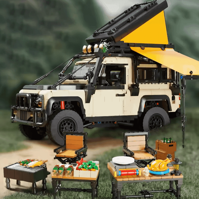 British All-Terrain Defender 4x4 - Building Blocks Set | Power Brickz