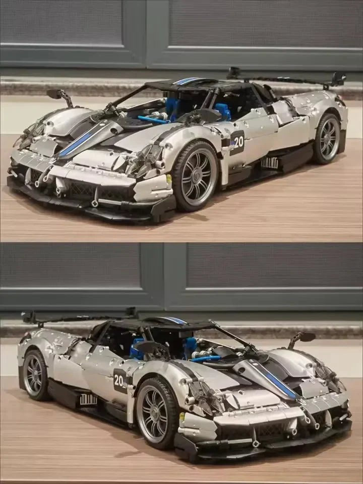 Carbon Aero Huayra BC Hypercar - Building Blocks Set | Power Brickz