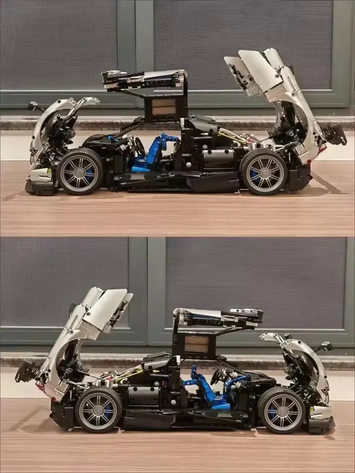 Carbon Aero Huayra BC Hypercar - Building Blocks Set | Power Brickz